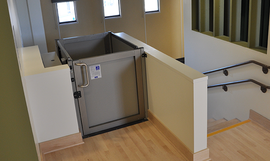 Vertical wheelchair lifts